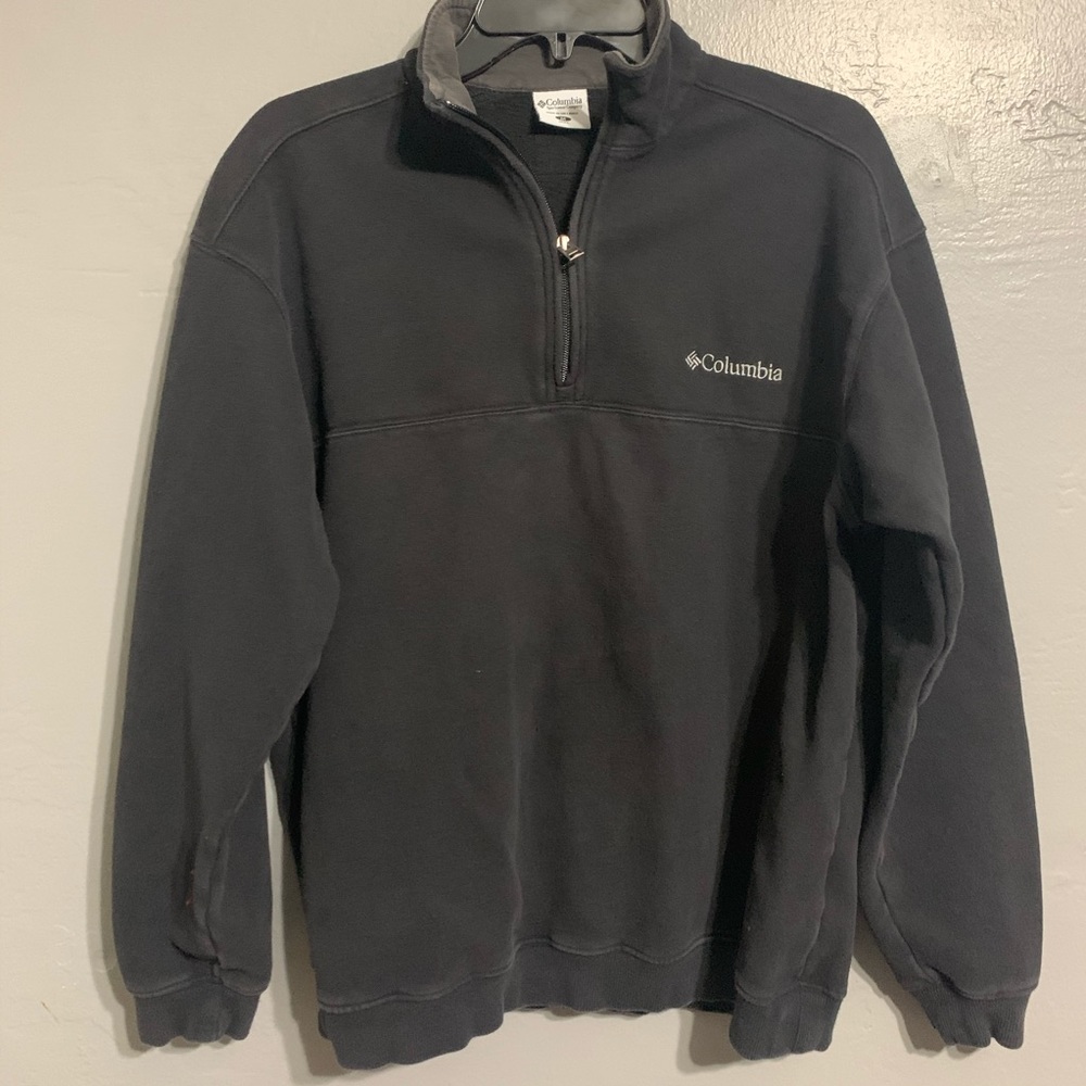 VINTAGE COLUMBIA Pullover Half Zip Black